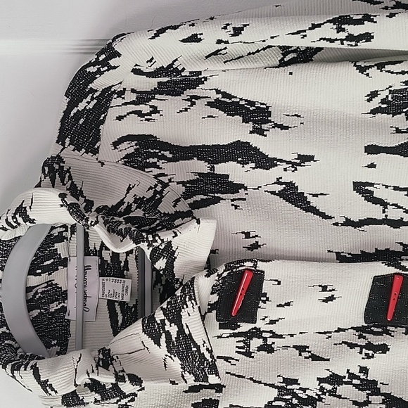 Joseph Ribkoff Black and White Patterned Coat - Picture 3 of 12